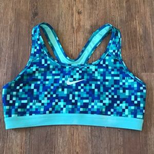 Nike sports bra large teal/blue